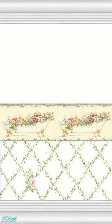 Sims 2 — Bathroom Walls - Victorian White by Primetime024 — As name implies.