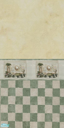 Sims 2 — Bathroom Walls - Sage by Primetime024 — As name implies.