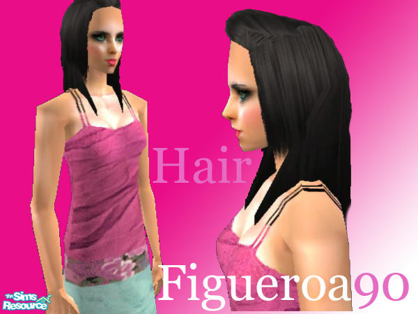 Sims 2 — Figueroa90-05 - Black Hair by Figueroa90 — Figueroa90