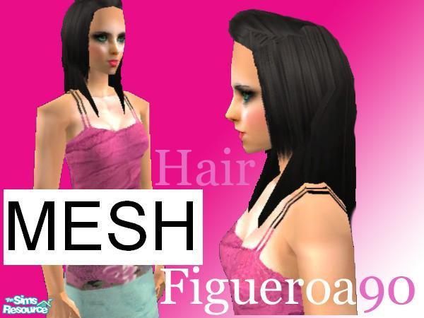 Sims 2 — Figueroa90-05 - Hair Mesh by Figueroa90 — Figueroa90