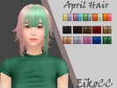 Sims 4 — April Hair by EikoCC — A casual hairstyle to welcome spring. 25 Swatches