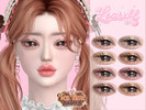 Sims 4 — [Learxfl] Honey Biscuit Set: Eyeshadow by Learxfl — Eyeshadow, 8 swatches , HQ and BGC . Standalone item with