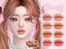 Sims 4 — [Learxfl] Honey Biscuit Set: Lipstick by Learxfl — Lipstick, 10 swatches , HQ and BGC . Standalone item with