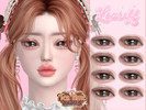 Sims 4 — [Learxfl] Honey Biscuit Set: Eyeliner by Learxfl — Eyeliner, 8 swatches , HQ and BGC . Standalone item with
