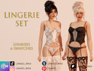 Sims 4 — ARIYA - LINGERIE SET by linavees — New Mesh