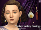 Sims 4 — Wakey Wakey Earrings for Kids by SunflowerPetalsCC — A child conversion of my Wakey Wakey Earrings. Comes in one