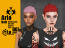 Sims 4 — Arlo Hair by GoAmazons — Short unsex pixie hair in maxis style.