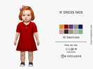 Sims 4 — IF DRESS N02 by David_Mtv2 — For infant only; 10 swatches; HQ compatible.