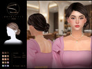 Sims 4 — sclub_ts4_hair_ 070326 by S-Club — Updo hairstyle, hope you like, thank you.