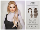Sims 4 — Nayla - Style 3 (Hairstyle) by Ade_Darma — Nayla Hairstyle - Style 3 New Hair Mesh