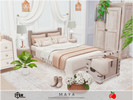 Sims 4 — Maya - bedroom by melapples — a double bed bedroom in neutral colors. enjoy! 7x6