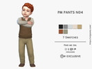 Sims 4 — PM PANTS N04 by David_Mtv2 — For toddler only; 7 swatches; HQ compatible.
