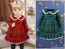 Sims 4 — Infant - Plaid ruffle collar dress by MysteriousOo — An adorable infant dress designed with a classic plaid