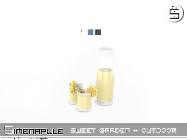 Sims 4 — Sweet Garden Outdoor - Fresh Lemonade by Simenapule — Sweet Garden Outdoor Sweet Garden Outdoor