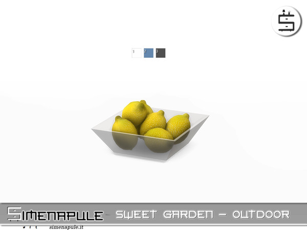 Sims 4 — Sweet Garden Outdoor - Lemon Bowl by Simenapule — Sweet Garden Outdoor Sweet Garden Outdoor