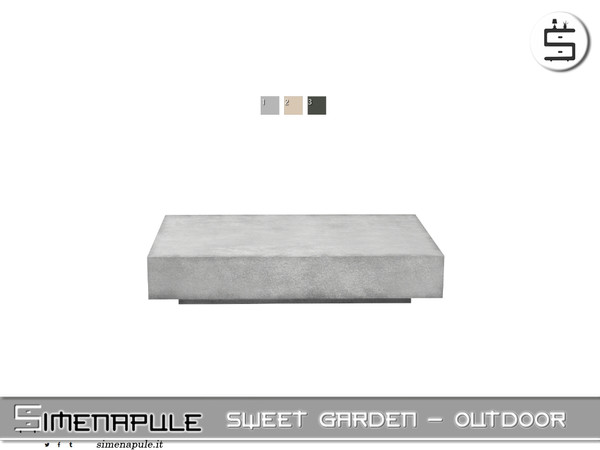 Sims 4 — Sweet Garden Outdoor - Table Coffee by Simenapule — Sweet Garden Outdoor Sweet Garden Outdoor