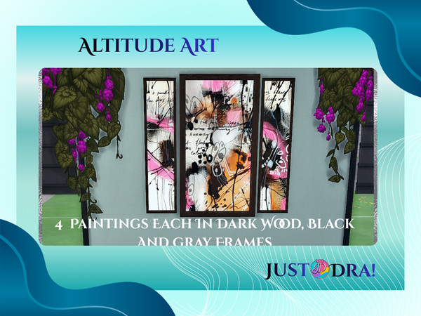 Sims 4 — JustDraven_Altitude_Art by Draven298 — Altitude Collection The Altitude Collection is a modern abstract set