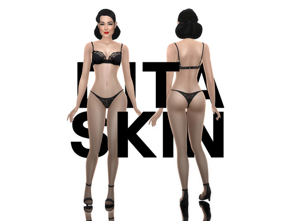 Sims 4 — Dita Skin - HQ - Face and Body by StefanMakesSims — A full body and face skin created for my Dita Von Teese Sim.
