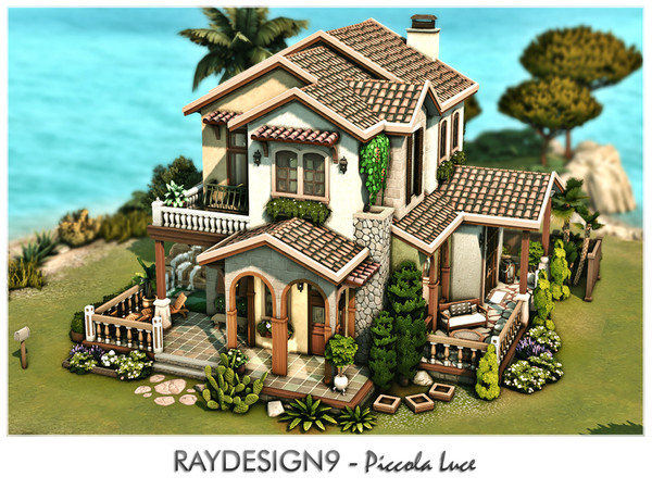 Sims 4 — Piccola Luce by RayDesign9 — I build this house in Tartosa, 20x20 lot size with 2 floors. This house has :