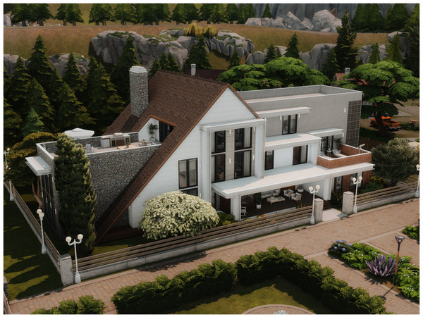 Sims 4 — MM. Modern Villa 19 by Merin_Martini — My Sims 4 lots some are inspired from random pictures that I found on the