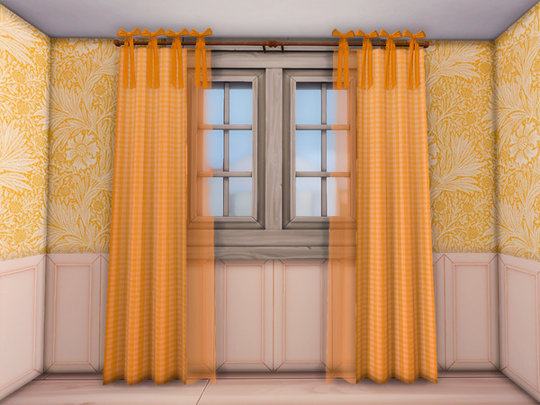 Sims 4 — The Sunny Curtains - Right | sunny nursery by Glycyrrhiza — Tired of winter greyness and sad beige interiors?