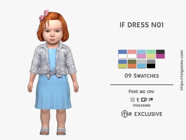 Sims 4 — IF DRESS N01 by David_Mtv2 — - For infant only;