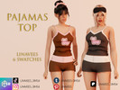 Sims 4 — ALIA - PJ SET TOP by linavees — New Mesh