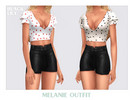 Sims 4 — Melanie Outfit by Black_Lily — YA, A, Teen