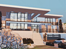 Sims 4 — Axis House l noCC by simZmora — A modern luxury hillside villa designed for elegant family. This spacious build