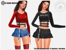 Sims 4 — Patreon - Y2k Style Bandage Top by Harmonia — New Mesh