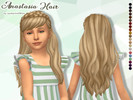 Sims 4 — Anastasia Hair - Child version by Lewbertsn00tles — A long, wavy hairstyle with an elegant braid crown. Maxis