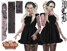 Sims 4 — Gothic Doll Tattoo Sleeve (Left Arm) by MaruChanBe2 — Cute tattoos for your cuties.