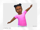 Sims 4 — Striped Tee by malicho — Basic striped tee for infant boys and girls.