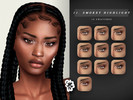 Sims 4 — 11. Smokey Highlight Eyeliner by saratheme — -10 swatches (5 simple, 5 with inner corner highlight)