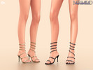 Sims 4 — Strappy Wrap Heels S714 by Mermalade — New Mesh