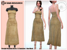 Sims 4 — Adult - Straight Neckline Denim Dress by Harmonia — New Mesh