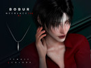 Sims 4 — Thin chain necklace with pendant V1 by Bobur2 — Thin chain necklace with pendant for female