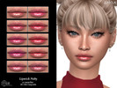 Sims 4 — Glossy Lipstick N289 by Layla — Female Glossy Lipstick Previews were made using HQ Mod