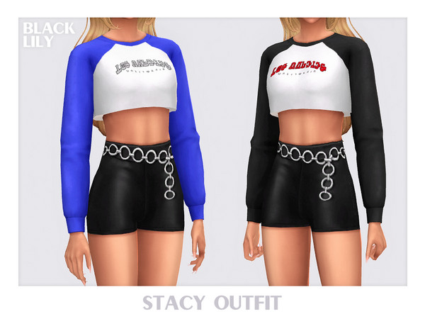 Sims 4 — Stacy Outfit by Black_Lily — YA, A, Teen