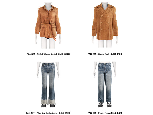 Sims 4 — DAPHS - Suede Coat (Child-Boys) S330 - Patreon - LOWPOLY by Daph's — A cozy autumn outfit collection designed