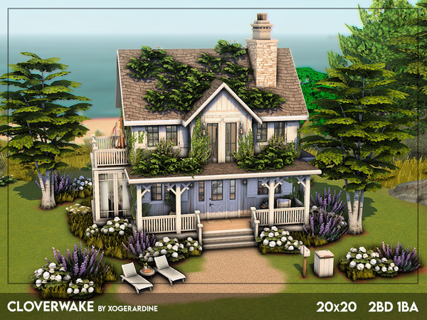 Sims 4 — Cloverwake (NO CC) by xogerardine — I can just feel spring with this build! Maybe it's because finally it's