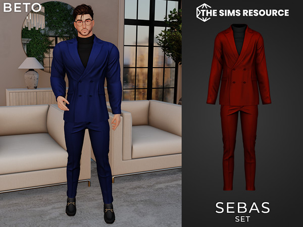 Sims 4 — By Beto - Sebas (Pants V1) by Beto_ae0 — Formal and elegant attire for men, enjoy it