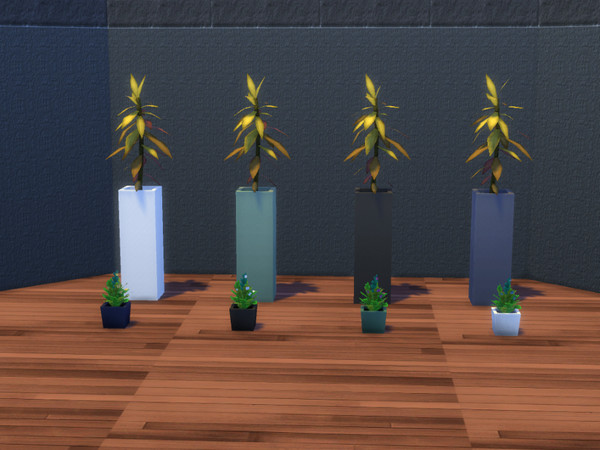 Sims 4 — Set Fired ceramic vases Small by CarineKitana — Set Fired ceramic vases Small - For decoration, with the scent