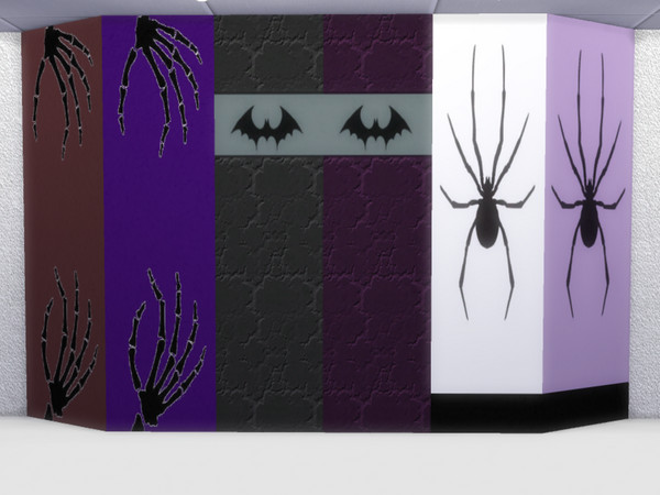 Sims 4 — Paredeterrorhallowen by CarineKitana — To get in the mood for fear, these paintings will make your home spooky.