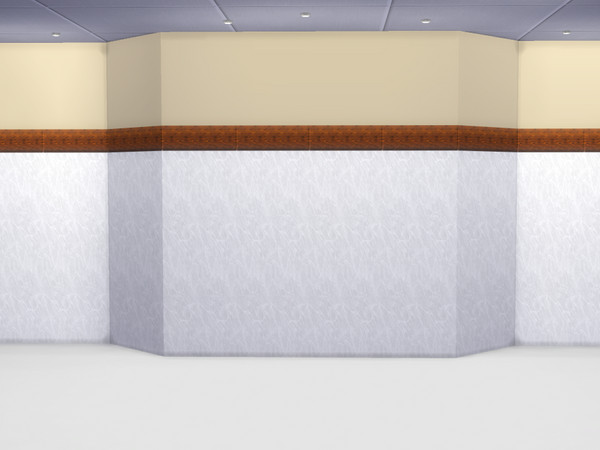 Sims 4 — Comfortable kitchen wall by CarineKitana — Nothing beats two colors and a touch of wood. Decorate your home with