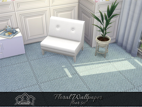 Sims 4 — Floral Wallpaper floor 5 by Emerald — Bring the natural world inside your home with floral wallpapers.(floor