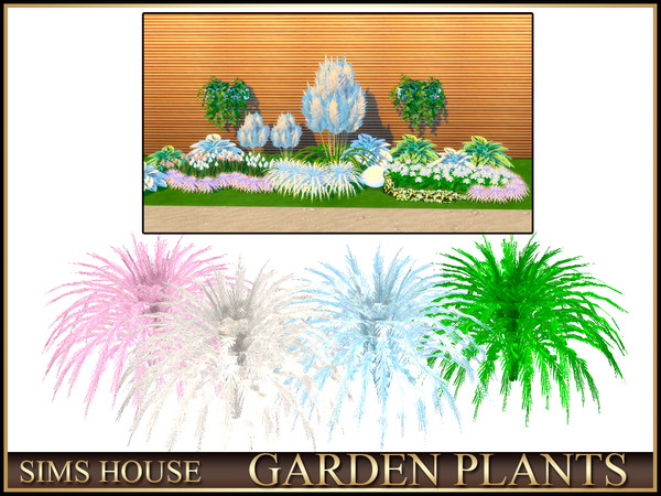 Sims 4 — Sims House Multicolored Grass | GARDEN PLANTS by Sims_House — GARDEN PLANTS