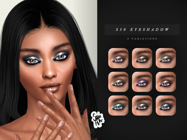 Sims 4 — S30 Eyeshadow by saratheme — -9 swatches