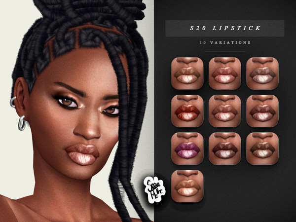 Sims 4 — S20 Lipstick by saratheme — -10 swatches