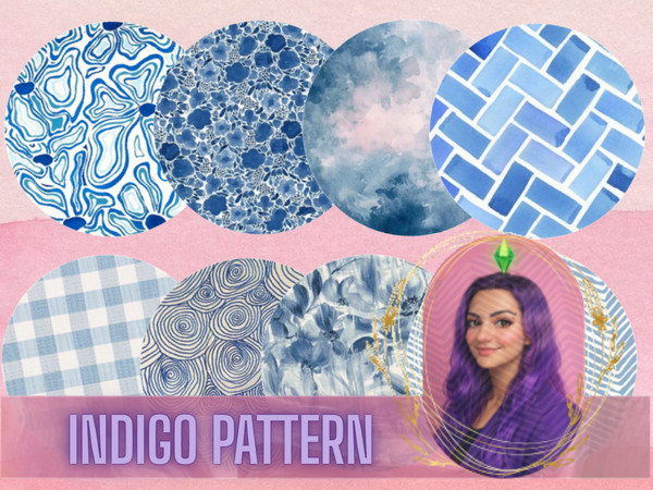 Sims 4 — Indigo Pattern Rugs by gokcemsims — Bring elegance and texture to your Sims interiors with the Indigo Pattern